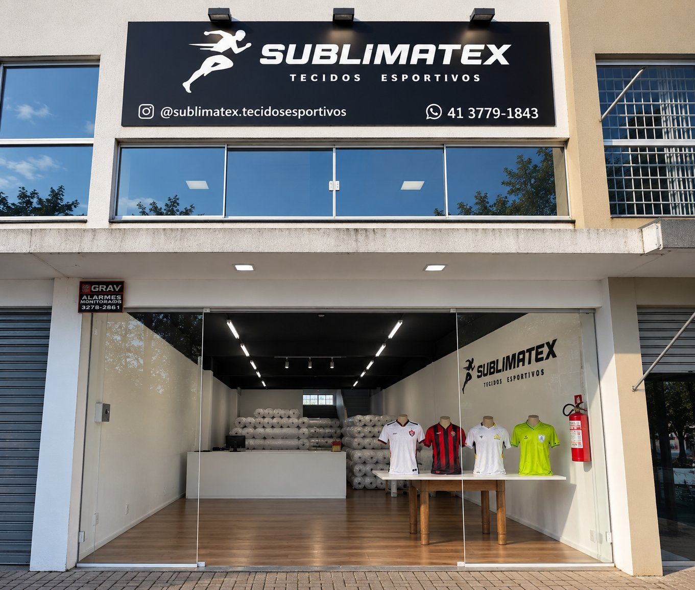 A loja da Sublimatex — Rua das Carmelitas, Boqueirão · Curitiba